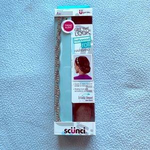 Glittery hairband roll hair accessory